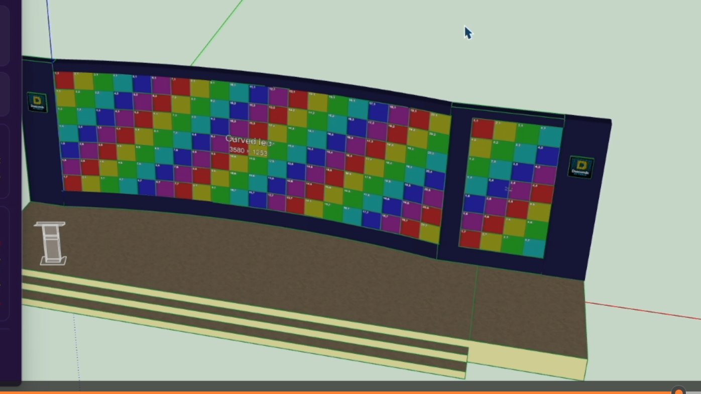 Led Wall Visualiser Plot Dseconds AV Tools — SketchUp Plugins for AV Professionals