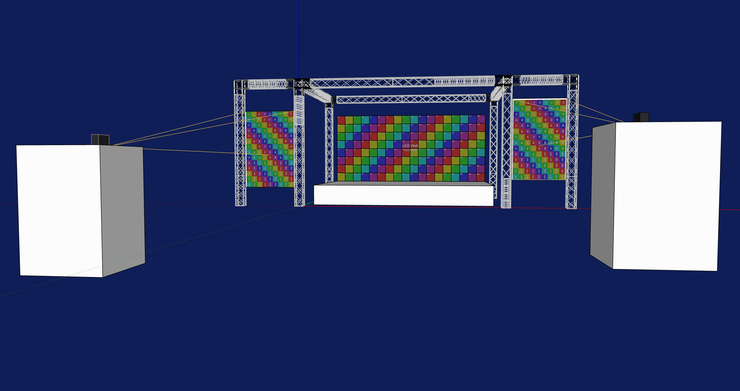Complete AV layout generated with Dseconds
