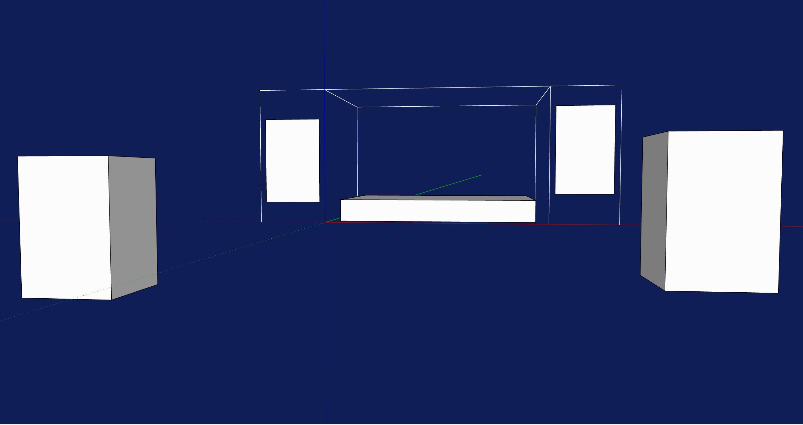 Empty SketchUp model before Dseconds